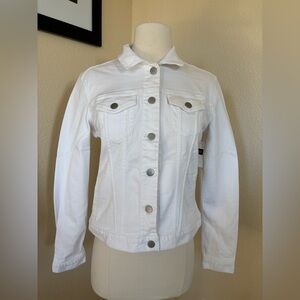 NWT GAP white denim jacket Size XS
